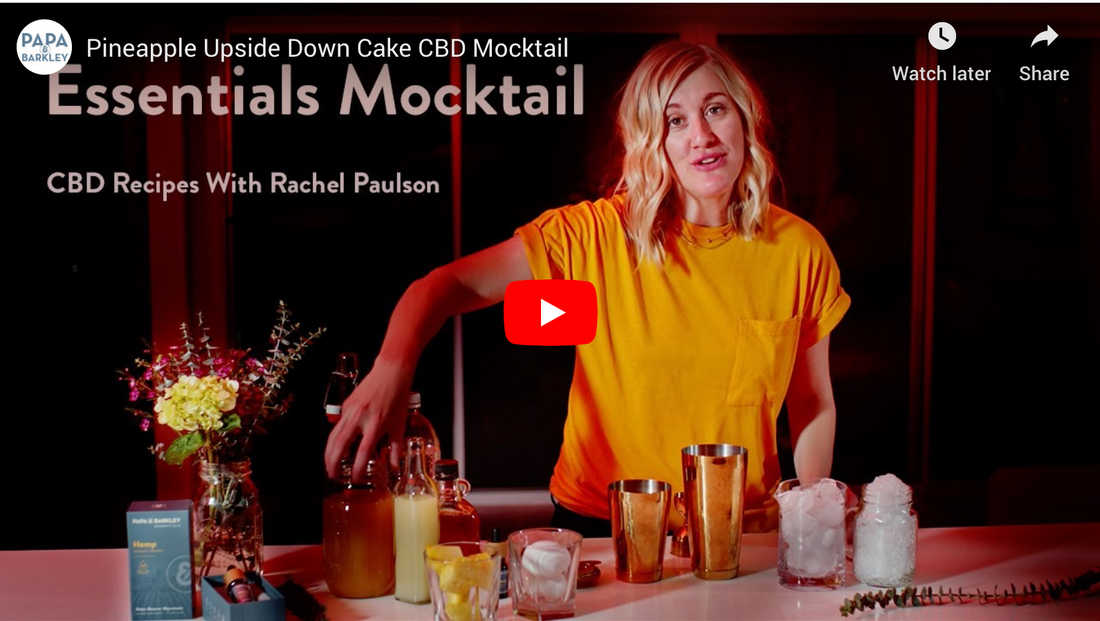 Pineapple Upside Down Cake Hemp CBD Mocktail