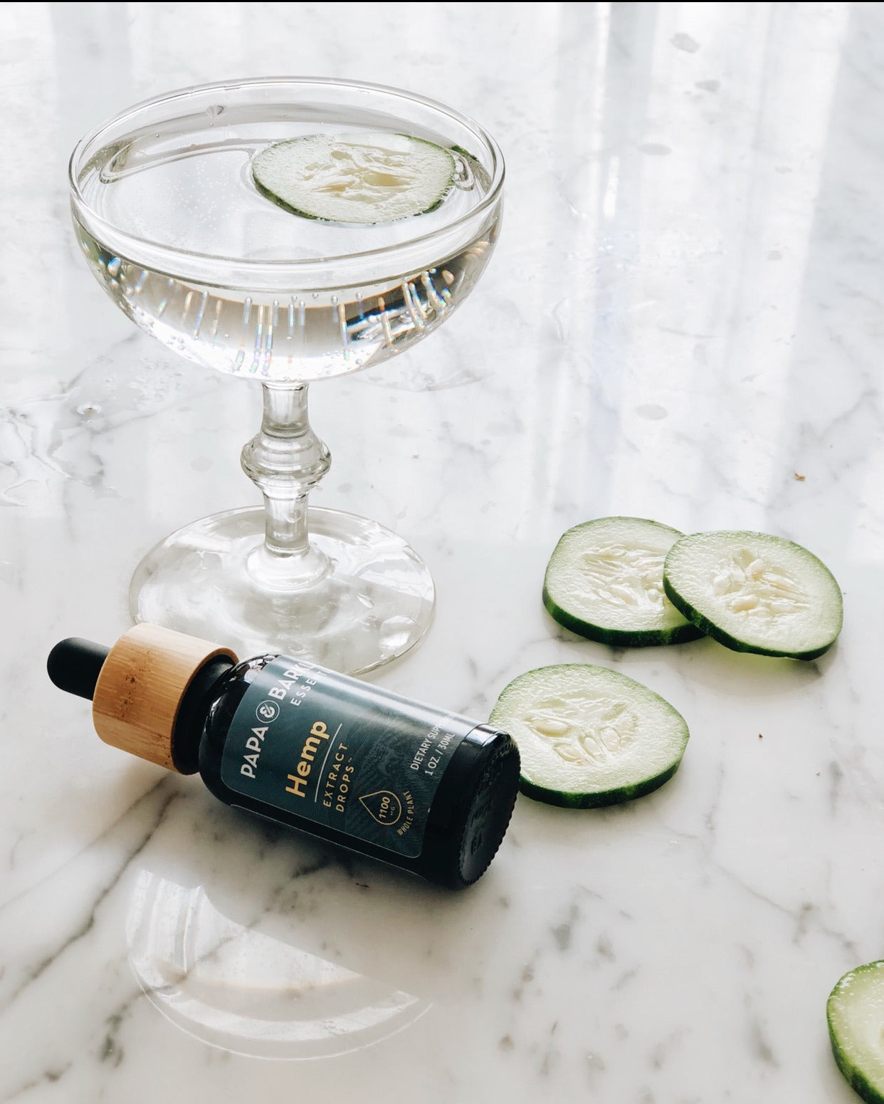 Cucumber Ginger CBD Mocktail